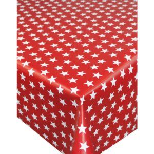 matches21 - Webshop Tischdecken STERNE Muster Weihnachten Wachstuch 1 Stk 130x160 cm in 2 Farben 123066 2 1 6