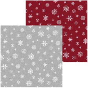 matches21 - Webshop Tischlaeufer ORLANDO Weihnachten SCHNEEFLOCKEN Polyester 1 Stk 40x150 cm 3 Farben 123068 1 22