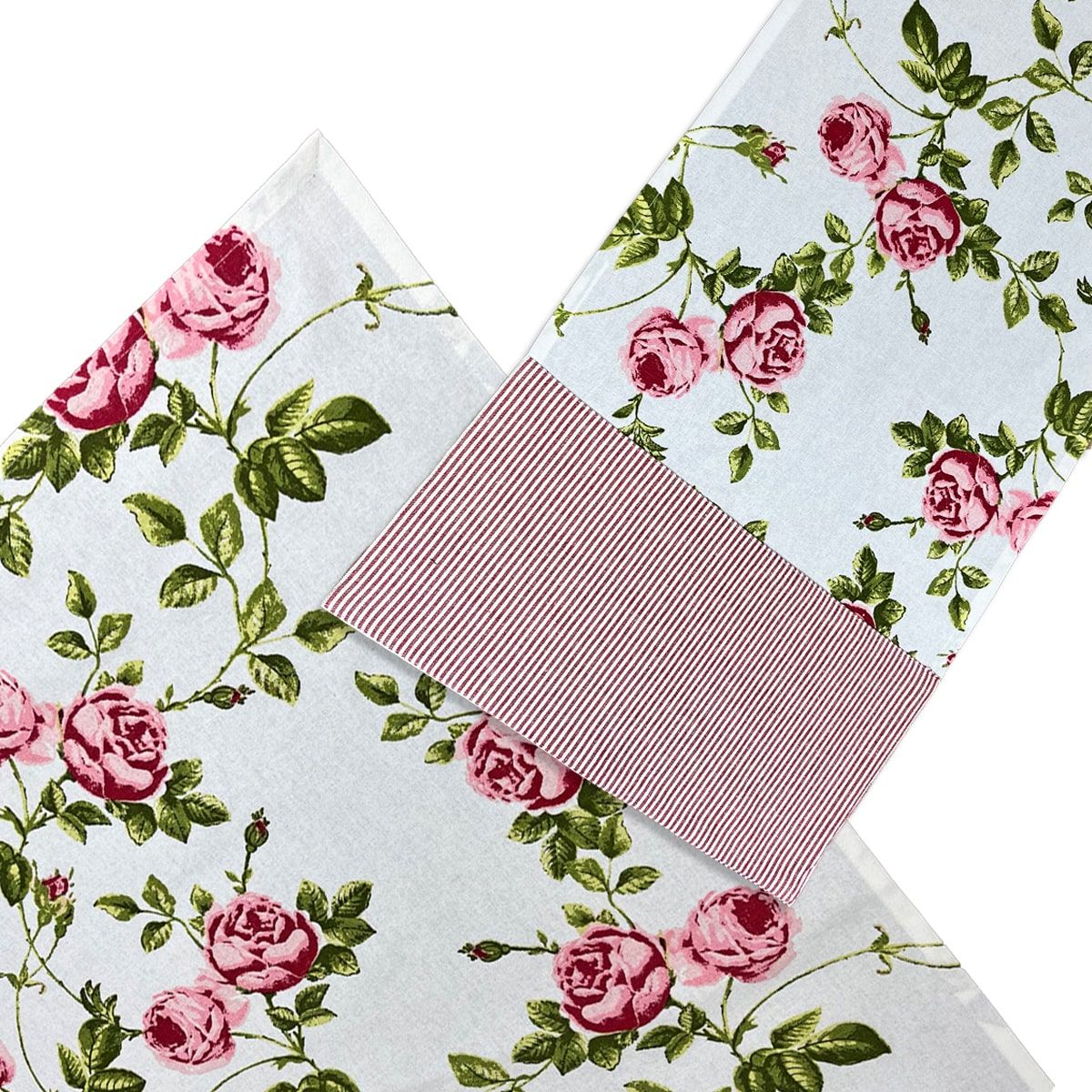 matches21 - Webshop Tischlaeufer Tischdecke DORRIT Tischdeko Landhaus Rosen Druck rosa 126812 1 14