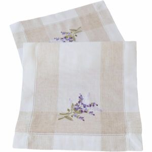 matches21 - Webshop Tischlaeufer Tischwaesche Lavendel mediterran Leinenoptik beige lila 35x70 cm 115860 1 19