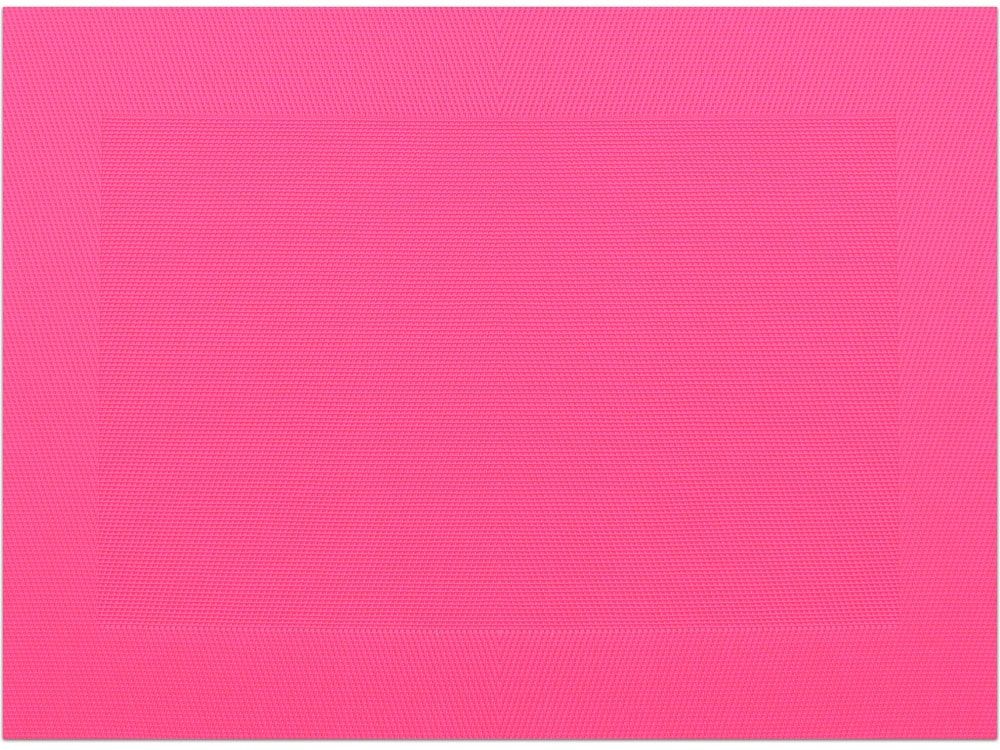 matches21 - Webshop Tischset Platzset BORDA Platzmatten 12 Stk pink magenta gewebt 46x33 cm 105261 1 1 2