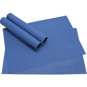 matches21 - Webshop Tischset Platzset BORDA Platzmatten 4 Stk blau dun 1 5