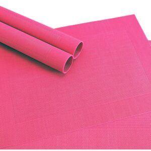 matches21 - Webshop Tischset Platzset BORDA Platzmatten 4 Stk pink magenta gewebt Kunstst 46x33 cm 105258 1 3