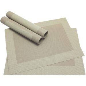 matches21 - Webshop Tischset Platzset BORDA Platzmatten 4er Set beige ge 1 13