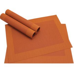 matches21 - Webshop Tischset Platzset BORDA Platzmatten 4er Set orange 1 4