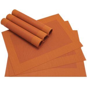 matches21 - Webshop Tischset Platzset BORDA Platzmatten 6er Set orange 1 9