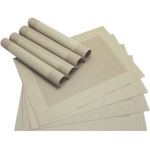 matches21 - Webshop Tischset Platzset BORDA Platzmatten 8er Set beige 1 1 13