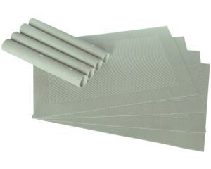 Tischset Platzset BORDA Platzmatten 8er Set pastellgrün gewebt 45x30 cm