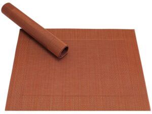 matches21 - Webshop Tischset Platzset BORDA kupfer terracotta gewebt K 1 7