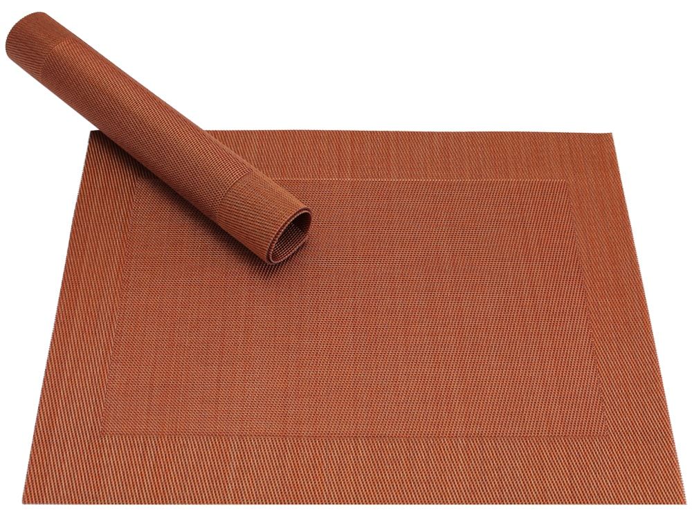 matches21 - Webshop Tischset Platzset BORDA kupfer terracotta gewebt K 1 1