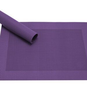 matches21 - Webshop Tischset Platzset BORDA violett lila gewebt Kunststoff 1 Stk 43x30 cm 2111 1 23