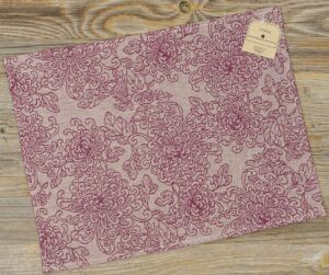 matches21 - Webshop Tischset Platzset CLEO Blueten Ranken Paisley beige violett 47x35 cm Landhaus 1 Stk 124252 1 3