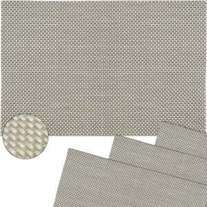matches21 - Webshop Tischset Platzset ELEGANCE Platzmatten 4er Set gewebt Kunststoff Farbe waehlbar 1275 1 1 43