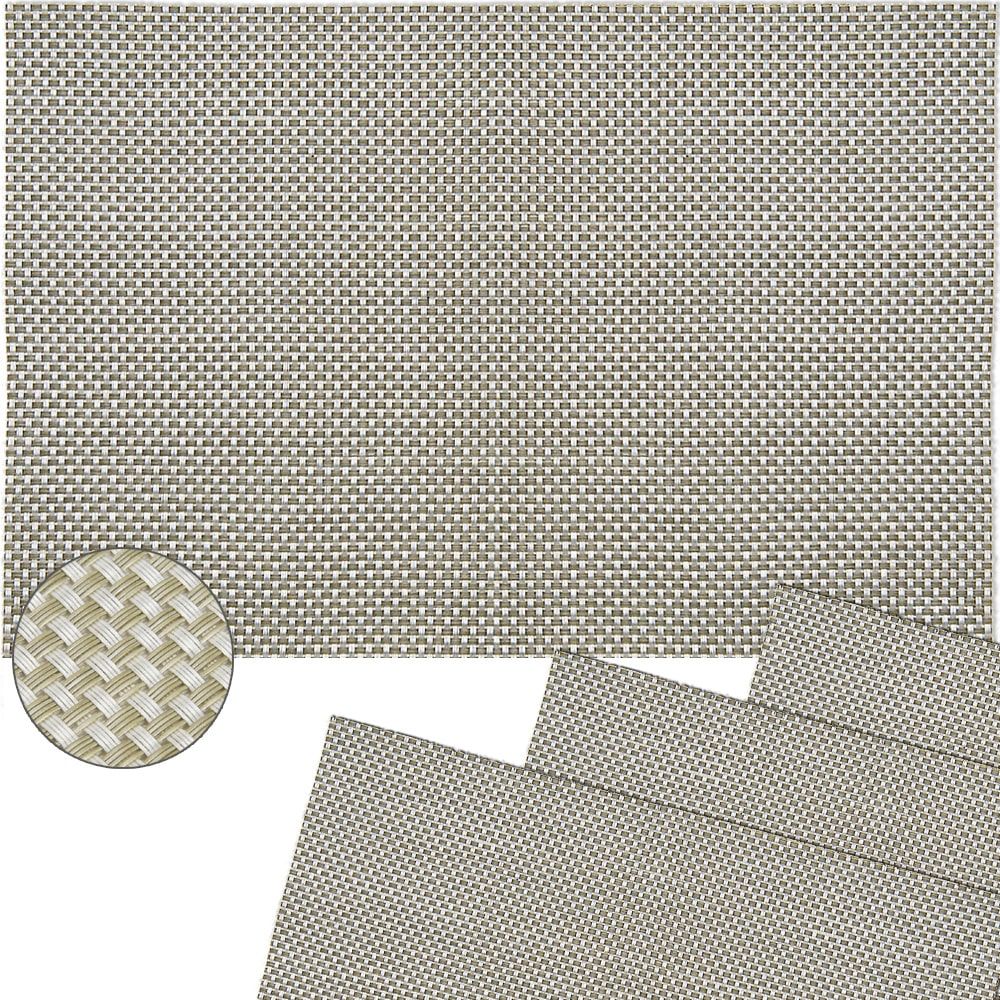 matches21 - Webshop Tischset Platzset ELEGANCE Platzmatten 4er Set gewebt Kunststoff Farbe waehlbar 1275 1 1 18