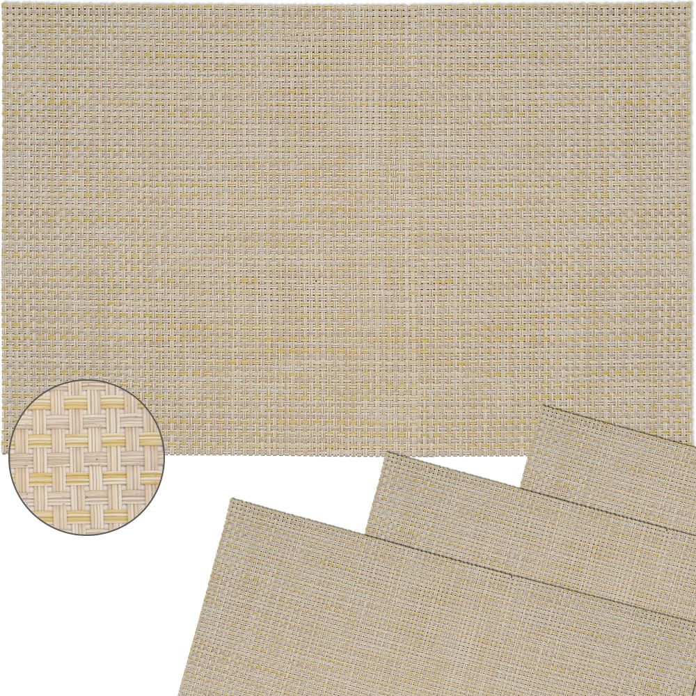 matches21 - Webshop Tischset Platzset ELEGANCE Platzmatten 4er Set gewebt Kunststoff Farbe waehlbar 1275 12 1 17