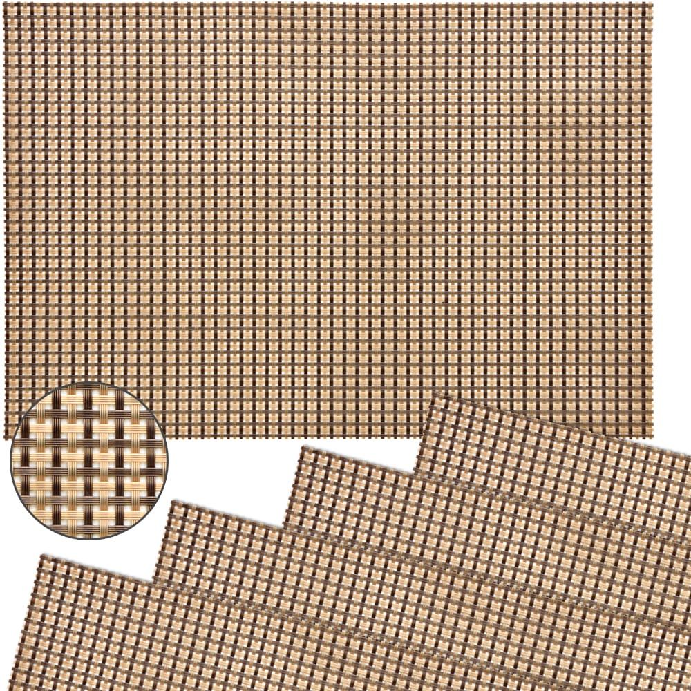 matches21 - Webshop Tischset Platzset ELEGANCE Platzmatten 4er Set gewebt Kunststoff Farbe waehlbar 1275 4 1 20
