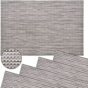 matches21 - Webshop Tischset Platzset ELEGANCE Platzmatten 4er Set gewebt Kunststoff Farbe waehlbar 1275 7 1 46