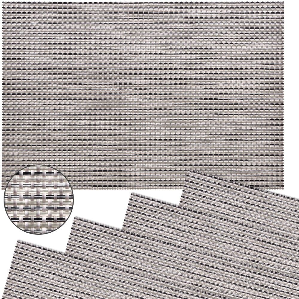 matches21 - Webshop Tischset Platzset ELEGANCE Platzmatten 4er Set gewebt Kunststoff Farbe waehlbar 1275 7 1 21