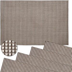 matches21 - Webshop Tischset Platzset ELEGANCE Platzmatten 4er Set gewebt Kunststoff Farbe waehlbar 1275 8 1 47