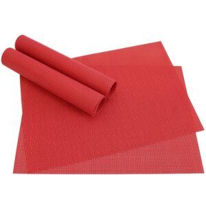 matches21 - Webshop Tischset Platzset ELEGANCE Platzmatten 4er Set rot g 2 27