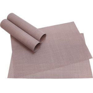 matches21 - Webshop Tischset Platzset ELEGANCE Platzmatten 4er Set rot 3 1 36