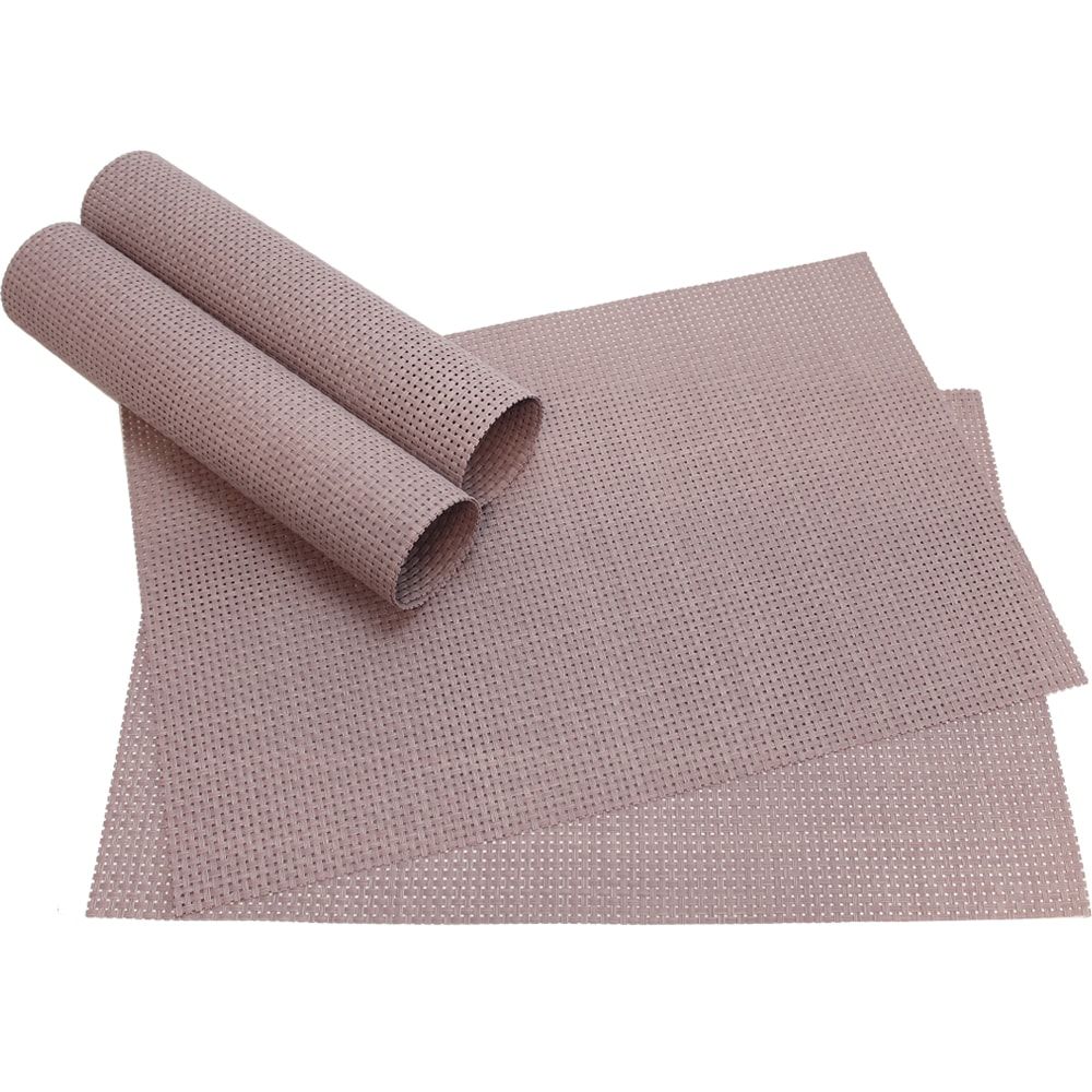 matches21 - Webshop Tischset Platzset ELEGANCE Platzmatten 4er Set rot 3 1 11