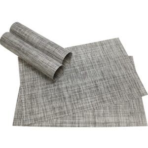 matches21 - Webshop Tischset Platzset ELEGANCE Platzmatten 4er Set rot 4 1 34