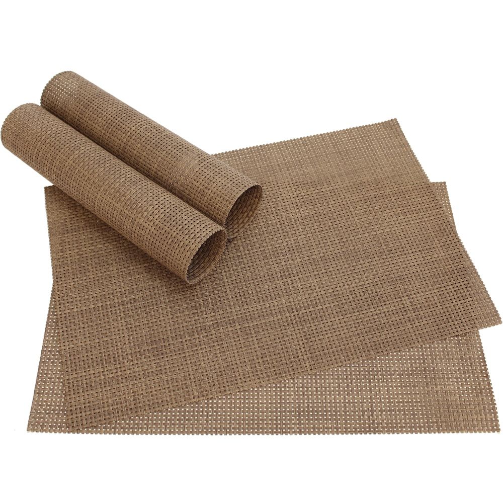 matches21 - Webshop Tischset Platzset ELEGANCE Platzmatten 4er Set rot 5 1 7