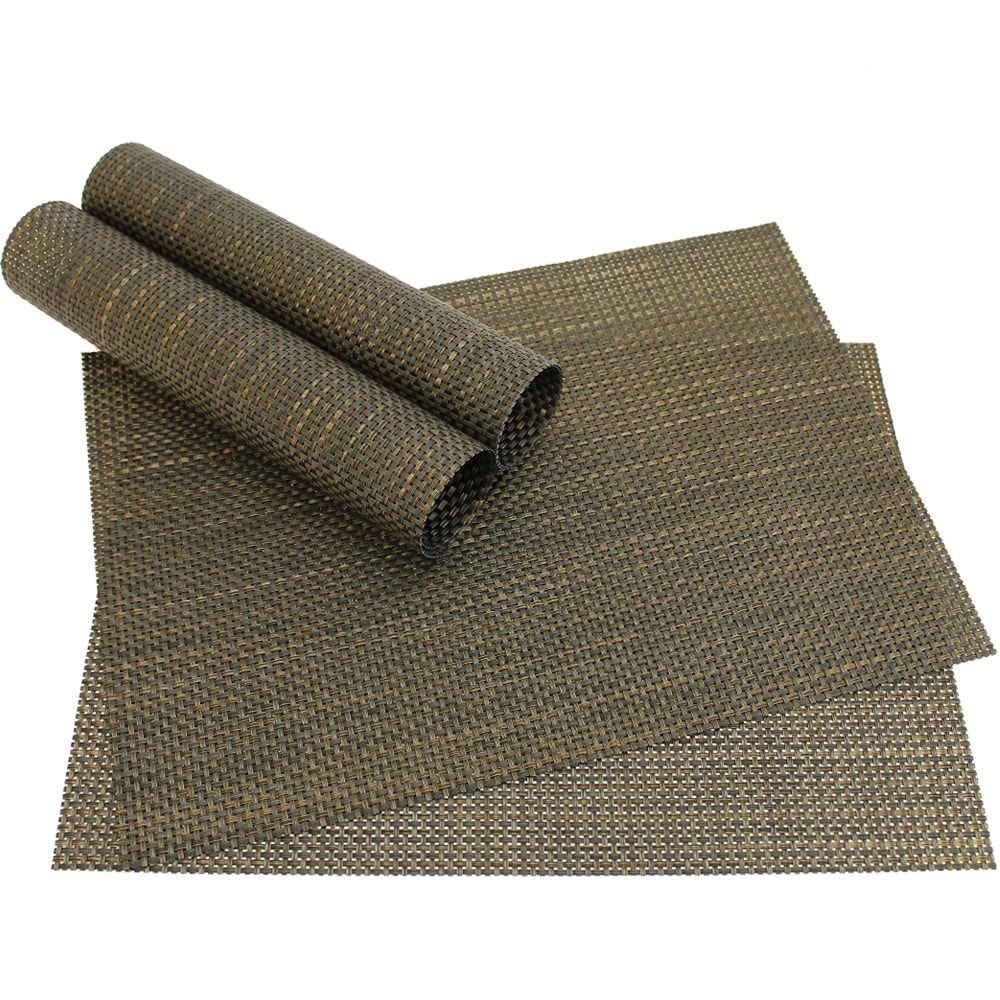matches21 - Webshop Tischset Platzset ELEGANCE Platzmatten 4er Set rot 7 1 4