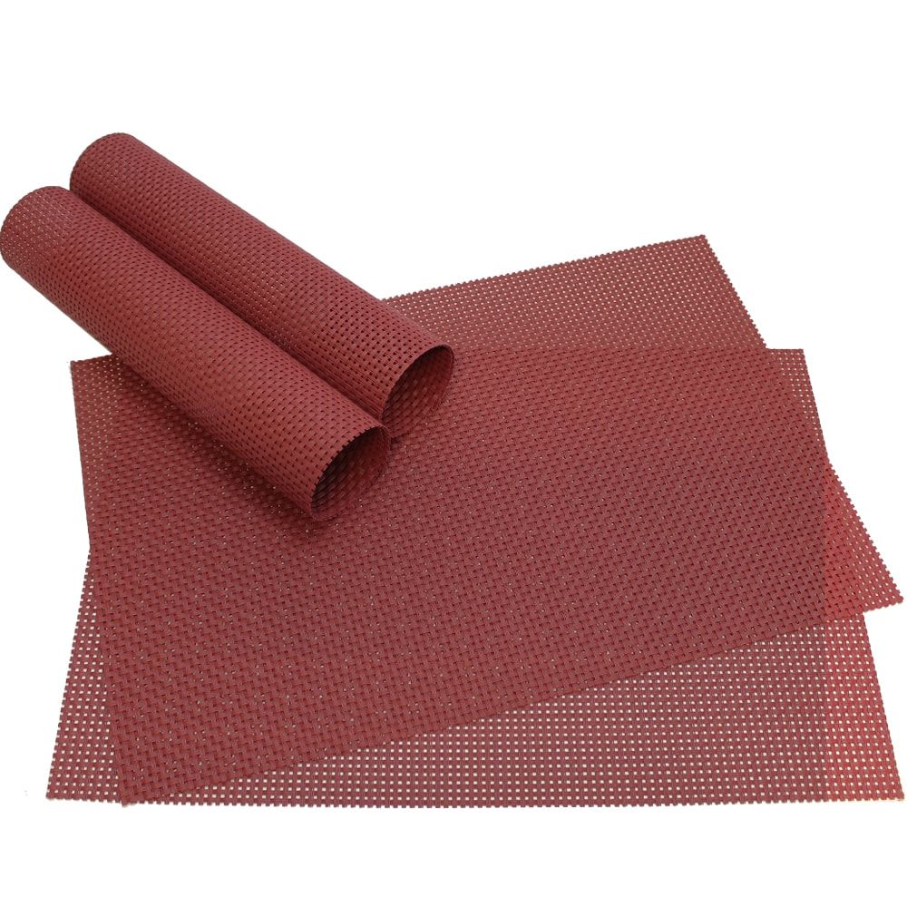 matches21 - Webshop Tischset Platzset ELEGANCE Platzmatten 4er Set rot 8 1 8