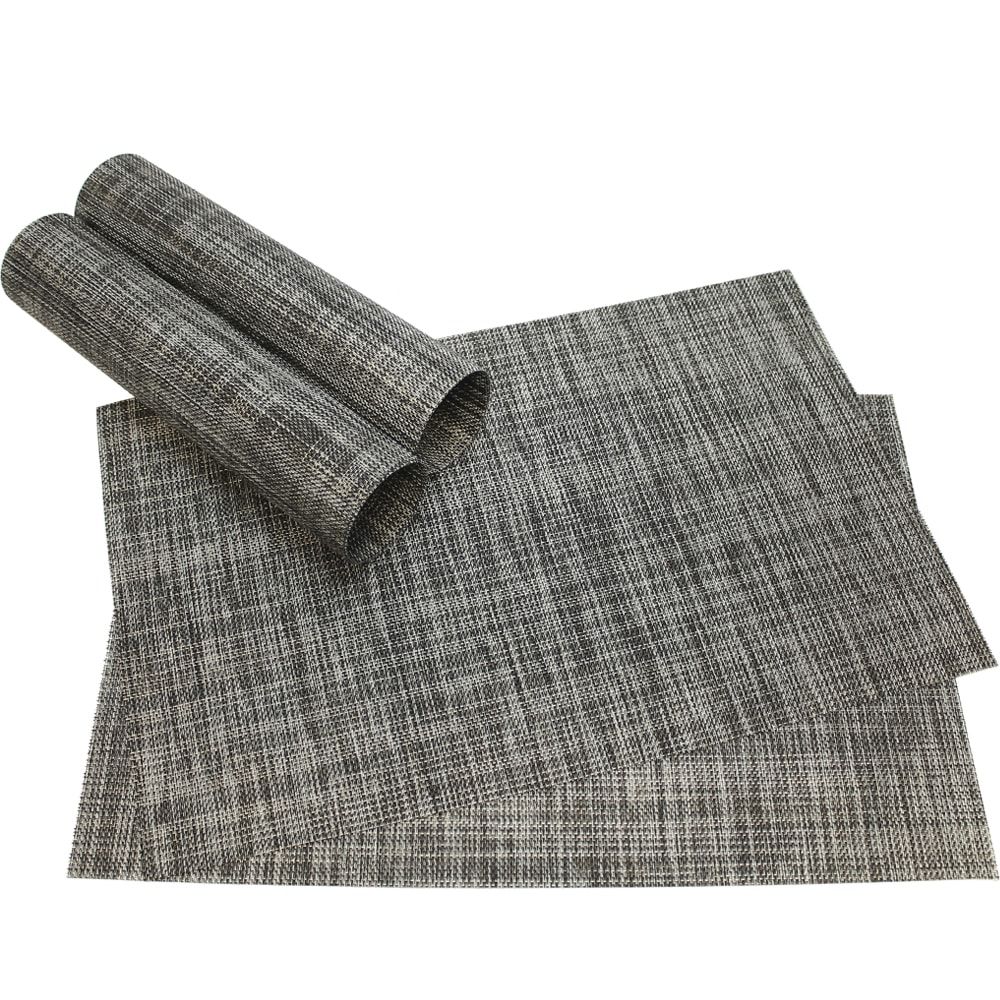 matches21 - Webshop Tischset Platzset ELEGANCE Platzmatten 4er Set rot 9 1 10