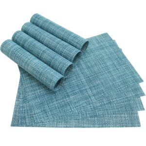 matches21 - Webshop Tischset Platzset ELEGANCE Platzmatten blau hellbl 6 9