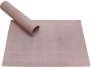 matches21 - Webshop Tischset Platzset ELEGANCE alt rosa gewebt 1 Stk 1 2 11