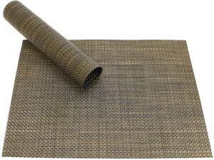 matches21 - Webshop Tischset Platzset ELEGANCE schwarz gold gewebt K 2 5