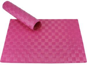 matches21 - Webshop Tischset Platzset MODERN pink geflochten Kunststof 1 11