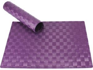 matches21 - Webshop Tischset Platzset MODERN violett lila geflochten K 1 9