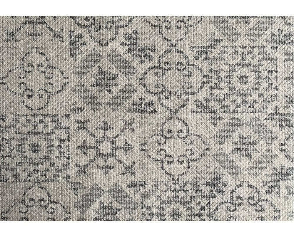 matches21 - Webshop Tischset antike Kacheln Muster Platzset waschbar hellgrau 4er Set 30x45 cm 124793 1 1