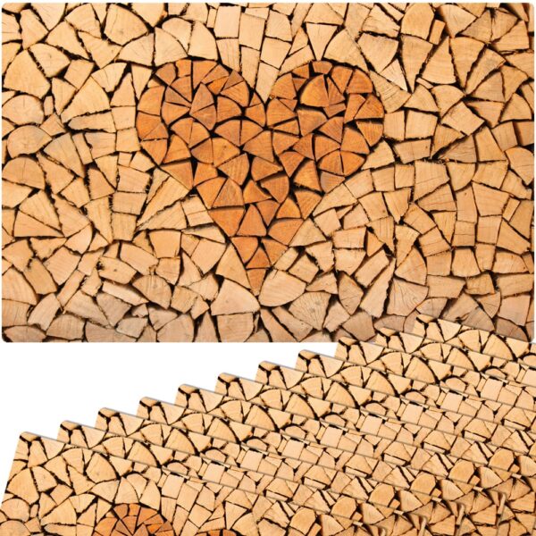 matches21 - Webshop Tischsets MOTIV abwaschbar Herz Holz Holzoptik braun 126422 2 1 18