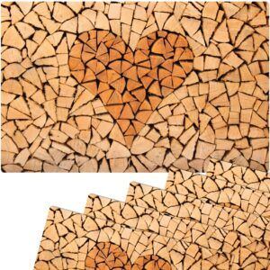 matches21 - Webshop Tischsets MOTIV abwaschbar Herz Holz Holzoptik braun 126422 3 1 22