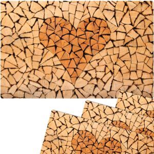 matches21 - Webshop Tischsets MOTIV abwaschbar Herz Holz Holzoptik braun 126422 4 1 21