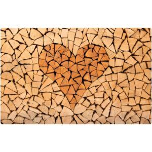 matches21 - Webshop Tischsets MOTIV abwaschbar Herz Holz Holzoptik braun 126422 5 1 20