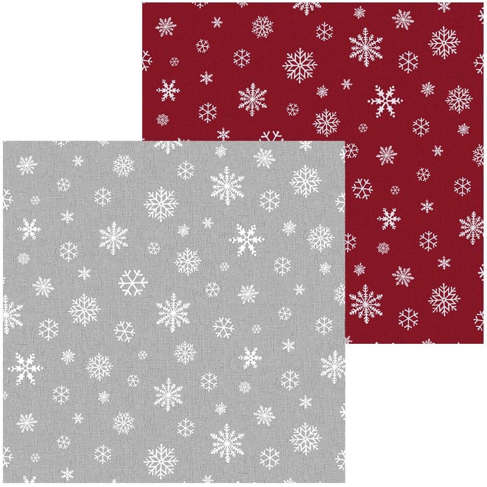 matches21 - Webshop Tischsets ORLANDO Platzsets Schneeflocken Polyester 1 Stk 30x45 cm 2 Farben 123069 1 1