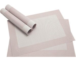 matches21 - Webshop Tischsets Platzsets BORDA edle gewebte Platzmatten 4 Stk bunt Farbe waehlbar 1279 1 1 35