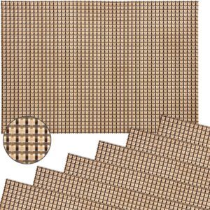 matches21 - Webshop Tischsets Platzsets ELEGANCE altgold gewebt 6 Stk abwaschbar 45x30 cm Kunststoff 124417 1 5