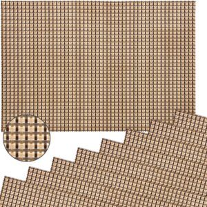 matches21 - Webshop Tischsets Platzsets ELEGANCE altgold gewebt 8 Stk abwaschbar 45x30 cm Kunststoff 124418 1 12