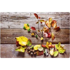 matches21 - Webshop Tischsets Platzsets MOTIV abwaschbar Blaetter Laub Herbst Holzbrett Holz Herbst 126257 1 1 23