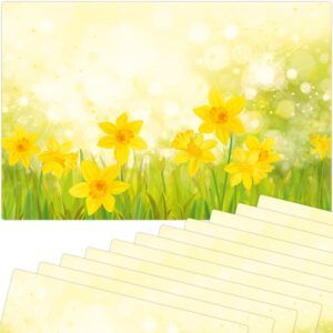 matches21 - Webshop Tischsets Platzsets MOTIV abwaschbar Fruehling gelbe Ostergloeckchen Blumen 126269 8 1 12