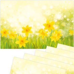 matches21 - Webshop Tischsets Platzsets MOTIV abwaschbar Fruehling gelbe Ostergloeckchen Blumen 126269 9 1 10