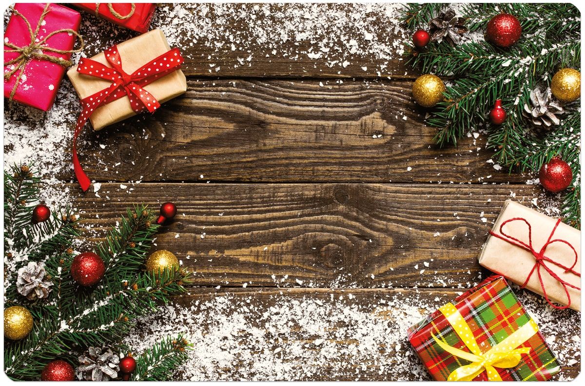 matches21 - Webshop Tischsets Platzsets MOTIV abwaschbar Geschenke Weihnachten Holz Schnee Kugeln 126241 7 1 21