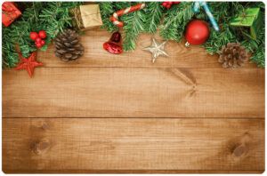 matches21 - Webshop Tischsets Platzsets MOTIV abwaschbar Geschenke Zapfen Holz Weihnachten 126245 23 1 2